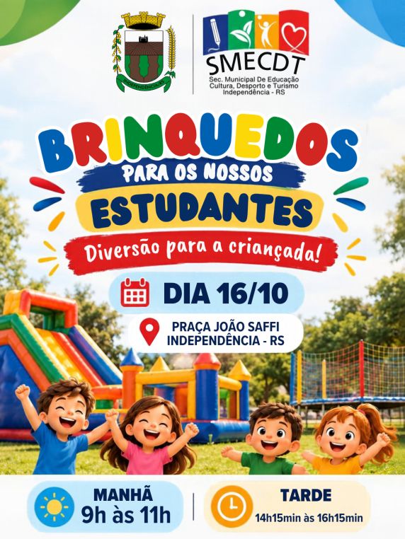 Independência terá programação especial para estudantes em comemoração ao Mês da Criança